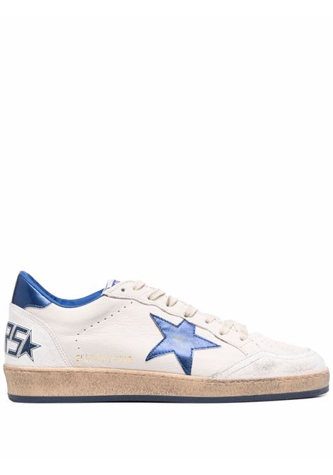 Sneakers ballstar in bianco e blu - GOLDEN GOOSE uomo